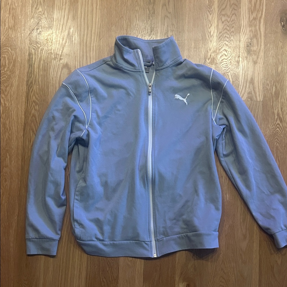Men’s Puma Light Gray Zip-Up Jacket